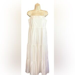 Women’s White Tiered Maxi Dress